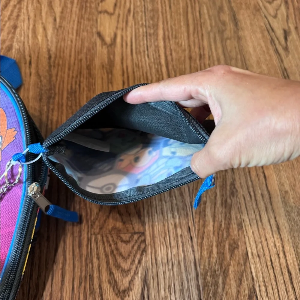Pokémon backpack, insulated lunch bag, pencil case and key chain. New with tags.